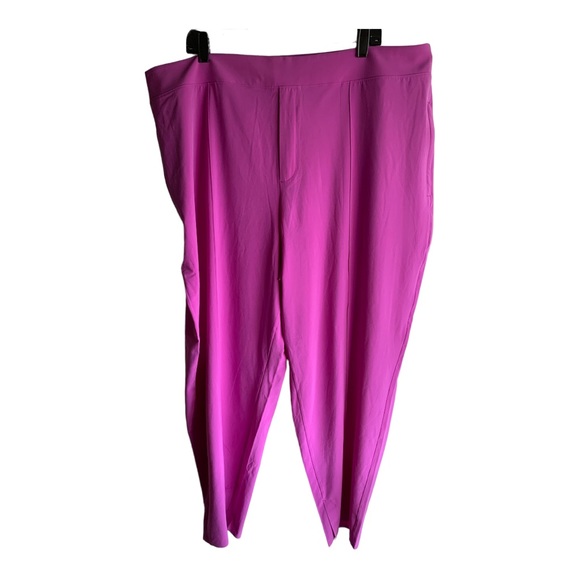 NWT ATHLETA Vienna Slim Pant. Great Saturated Bright Medium Purple. Size 22. - Picture 7 of 11
